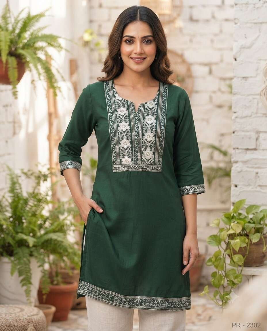 KURTI HEAVY GHD SEQ  PLAIN (XL)