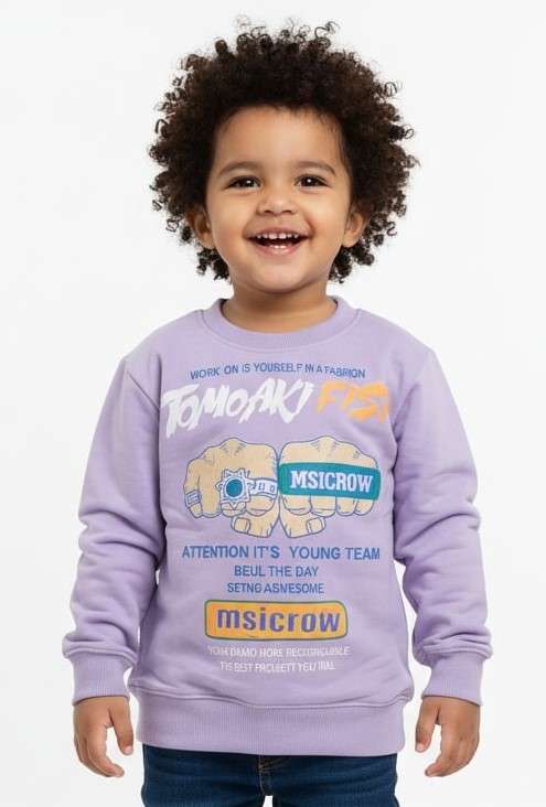 KIDS FLISH GRS WOOLEN TSHIRT (24/34)
