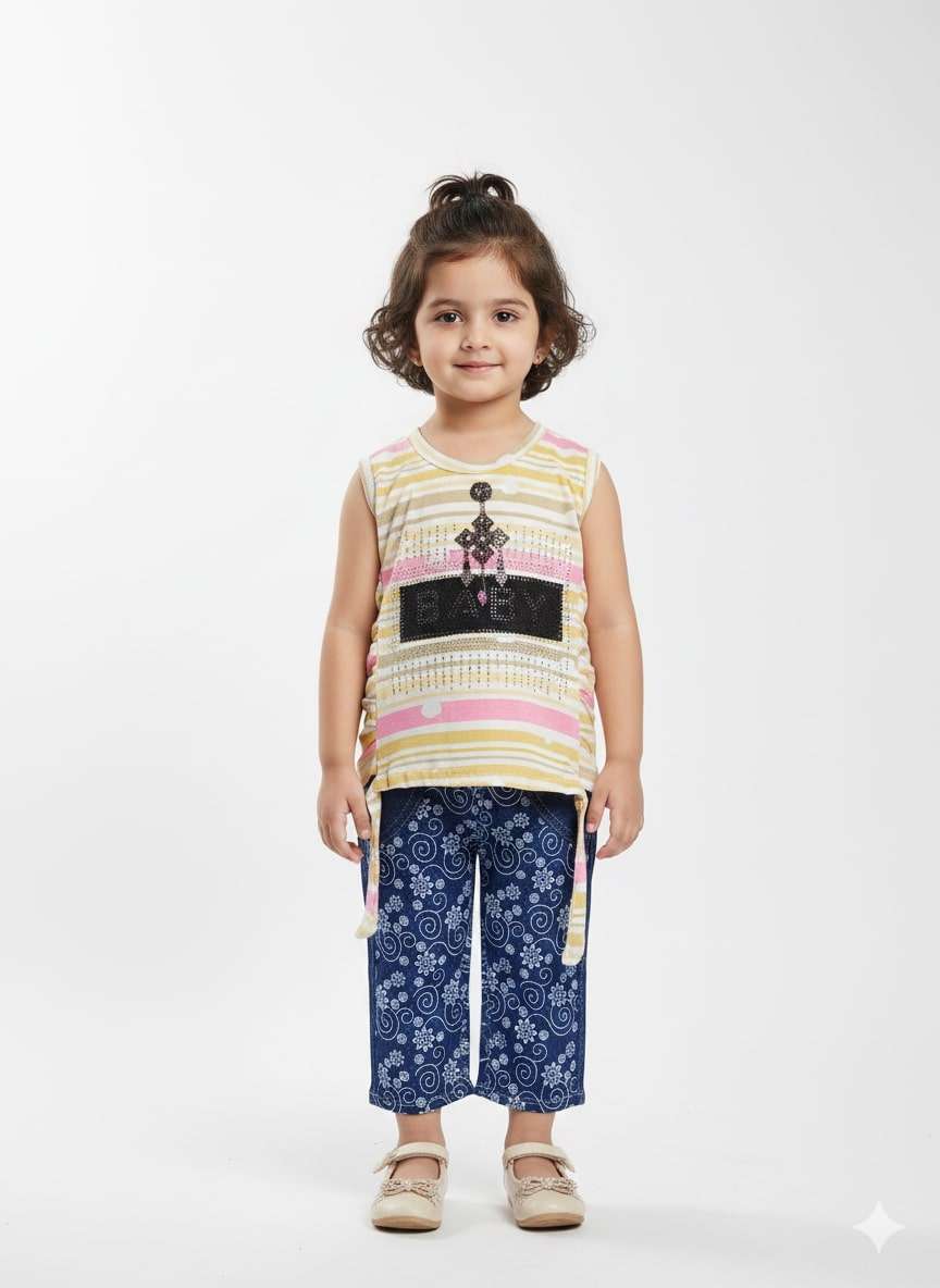 GIRLS DK (BLUE) 2 PCS SET (16/18)