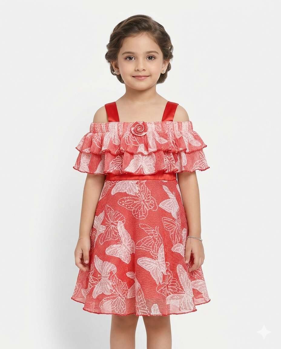 GIRLS FANCY FROCK DN-70 (20/30)
