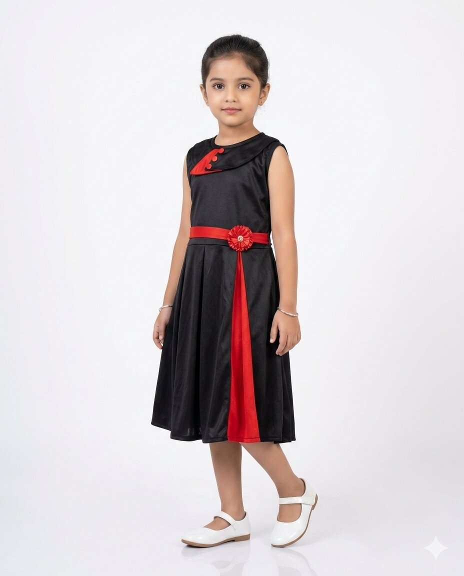 GIRLS GALLA BUTTON FROCK (20/30)