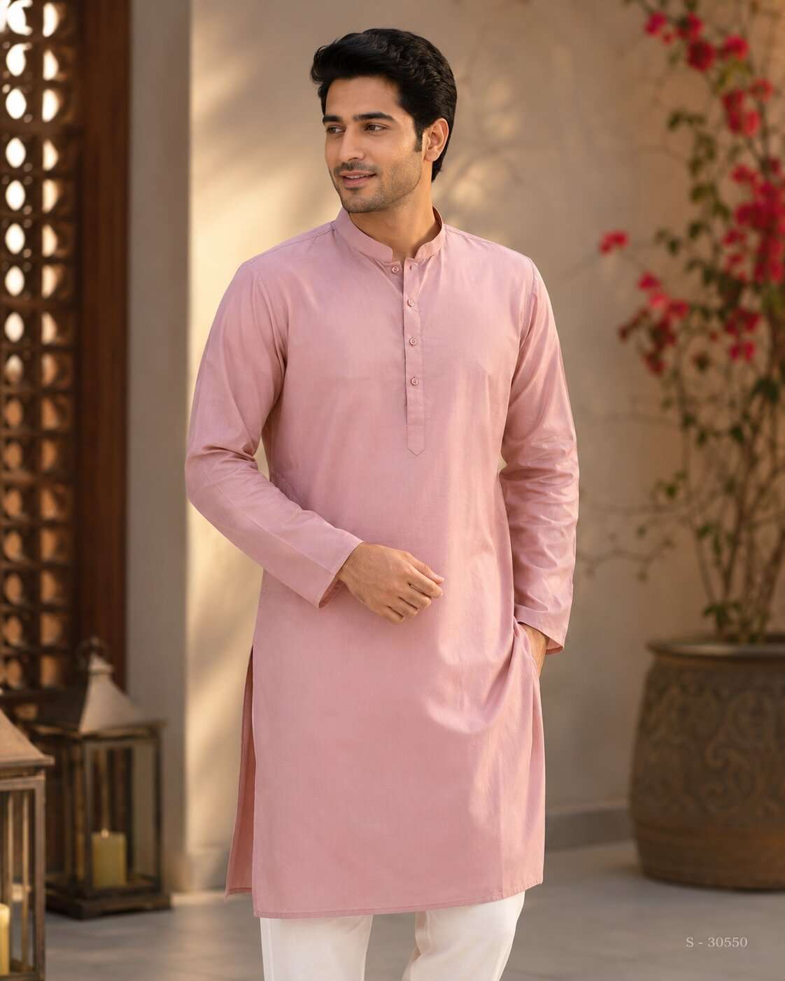 MENS FANCY PLAIN KURTA (36)
