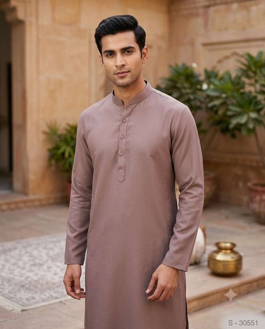 MENS FANCY PLAIN KURTA (38)