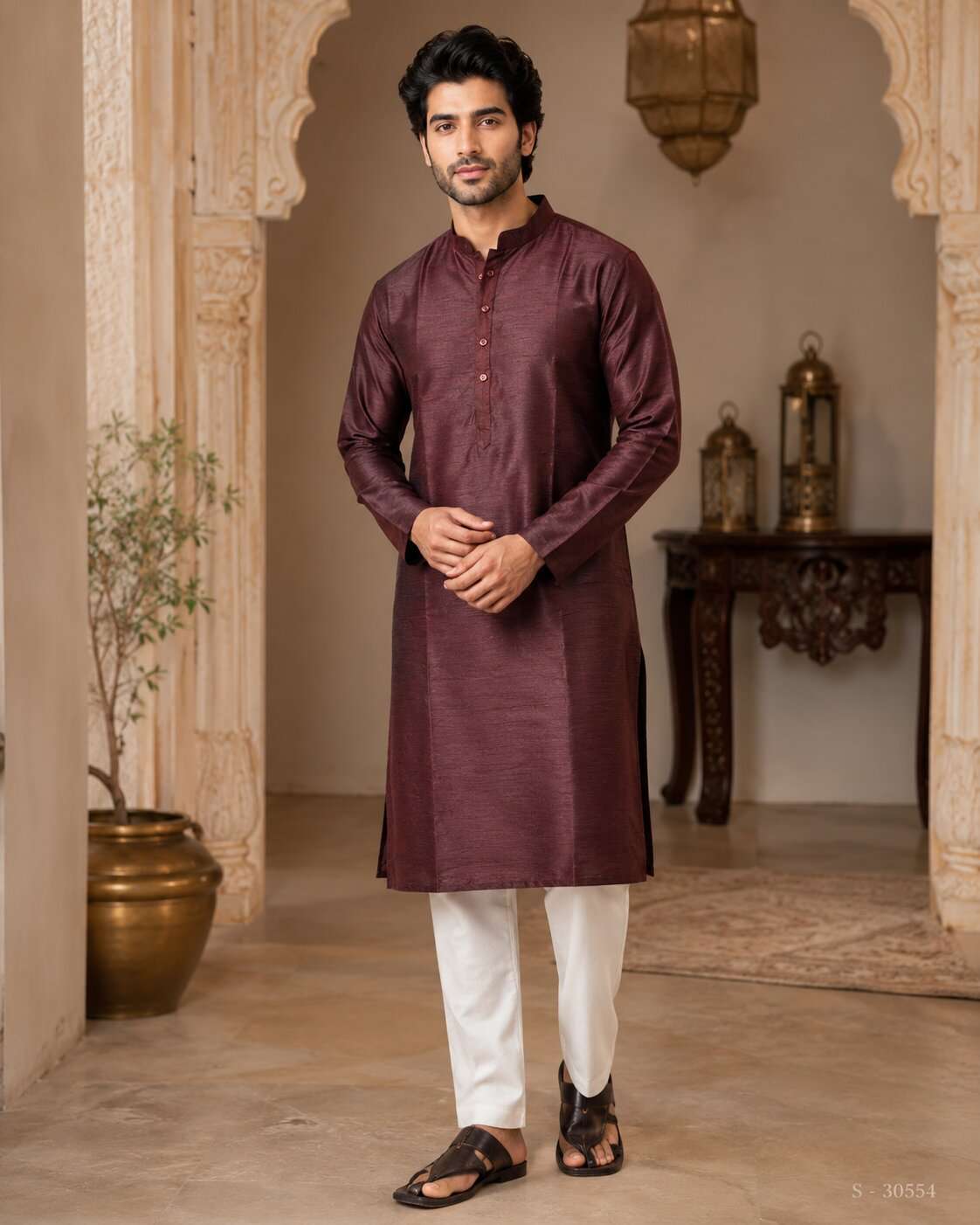 MENS FANCY PLAIN KURTA (44)