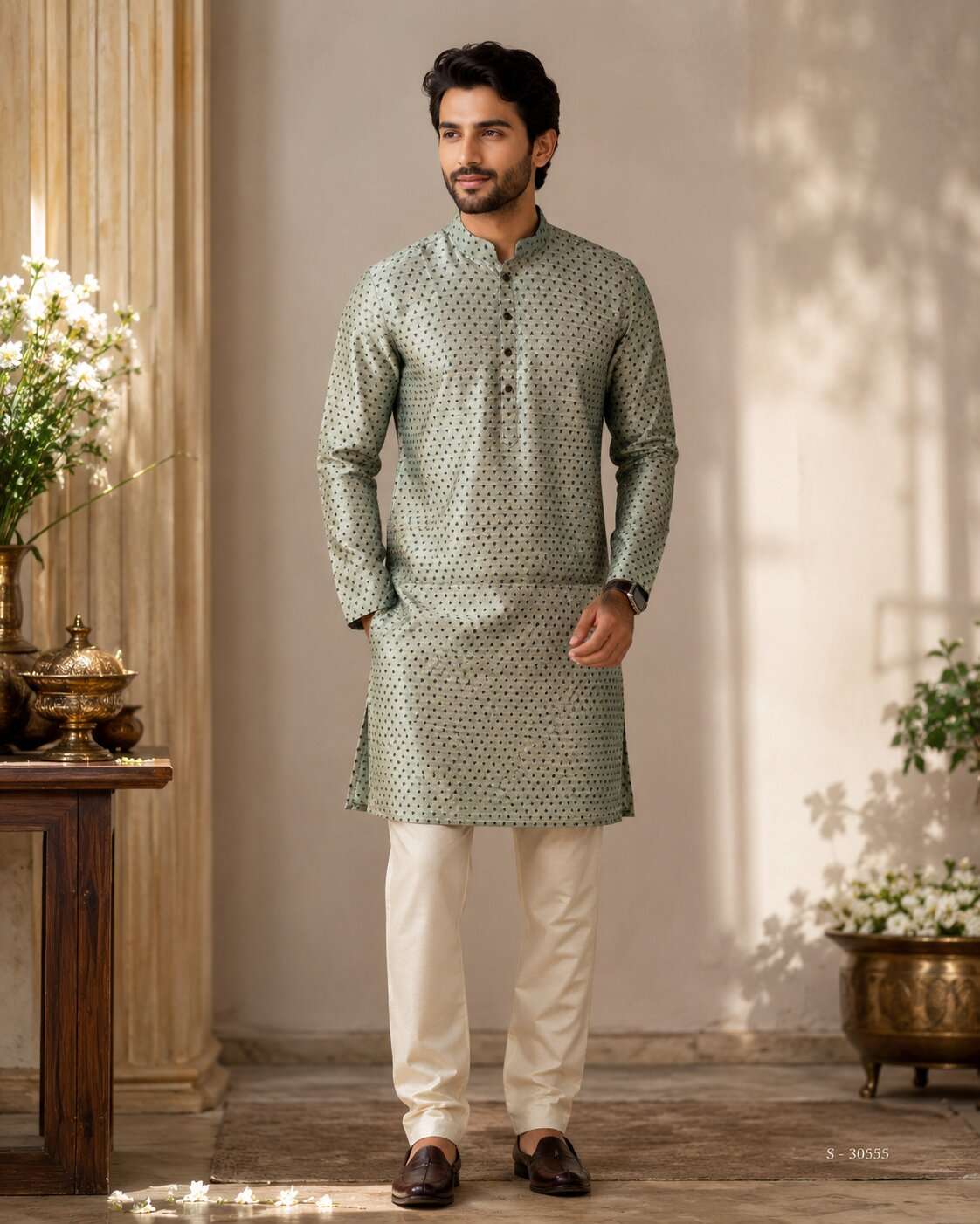 MENS FANCY PRINT KURTA (36)