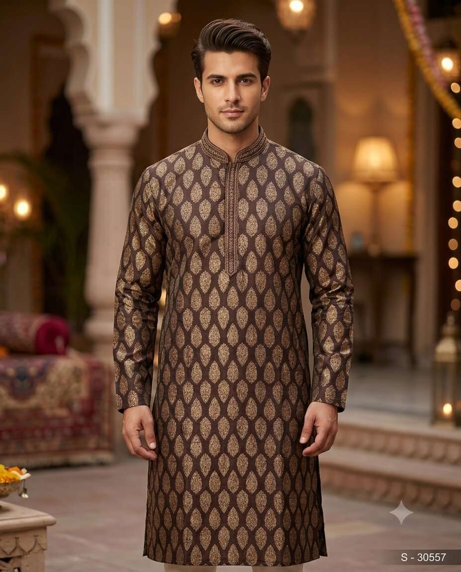 MENS FANCY PRINT KURTA (40)