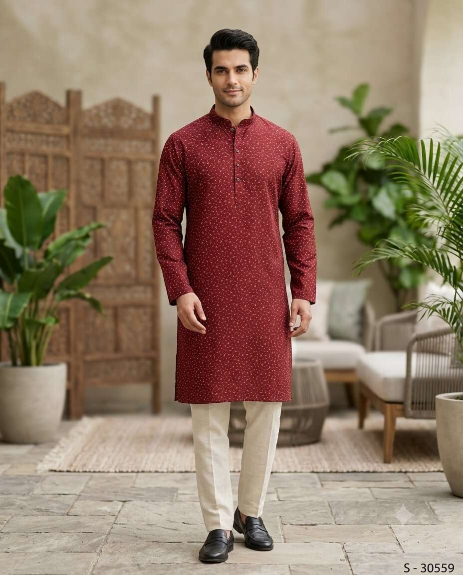 MENS FANCY PRINT KURTA (44)